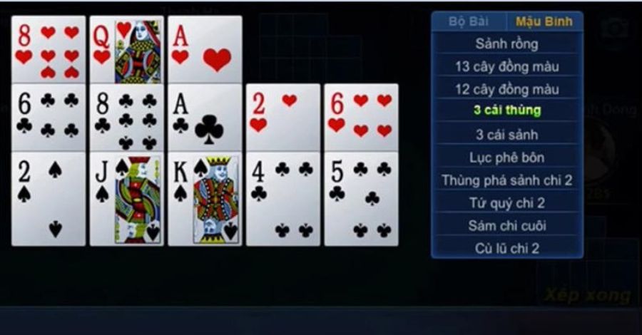 Các chi tiêu biểu trong game bài